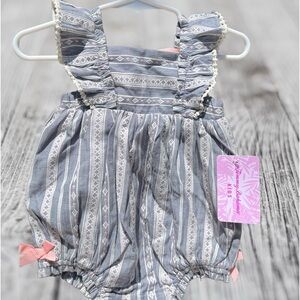 Tommy Bahama Baby Girl Size 3-6 Months NWT Boho Sun suit / Romper !